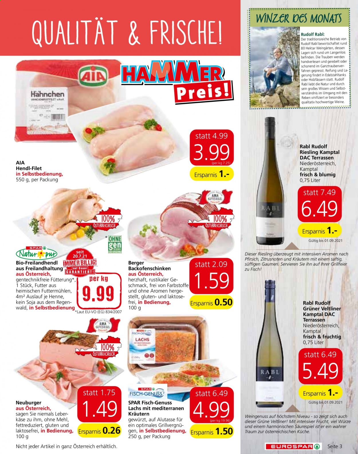 Angebote EUROSPAR - 12.8.2021 - 25.8.2021. Seite 3