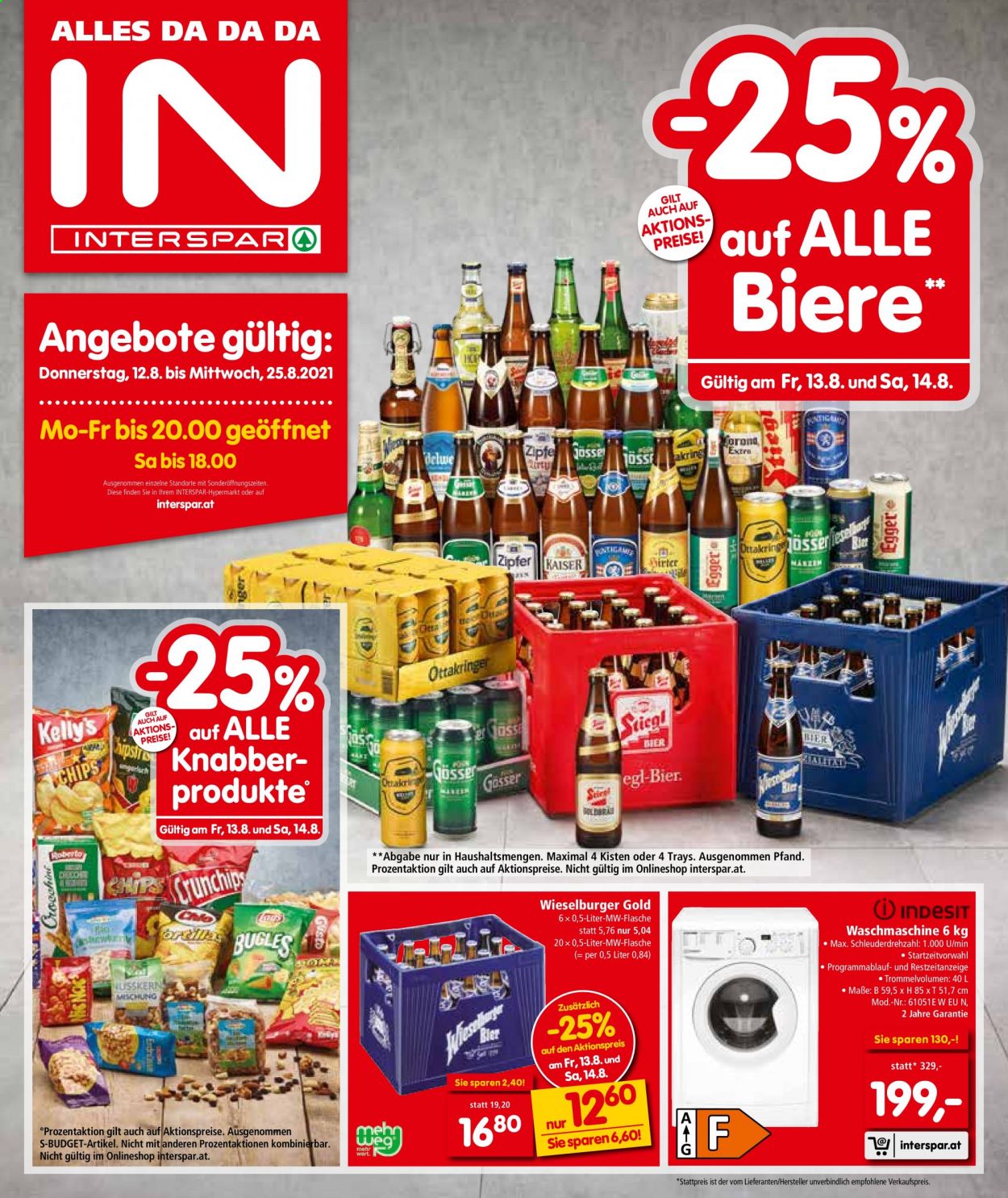 Angebote INTERSPAR - 12.8.2021 - 25.8.2021. Seite 1