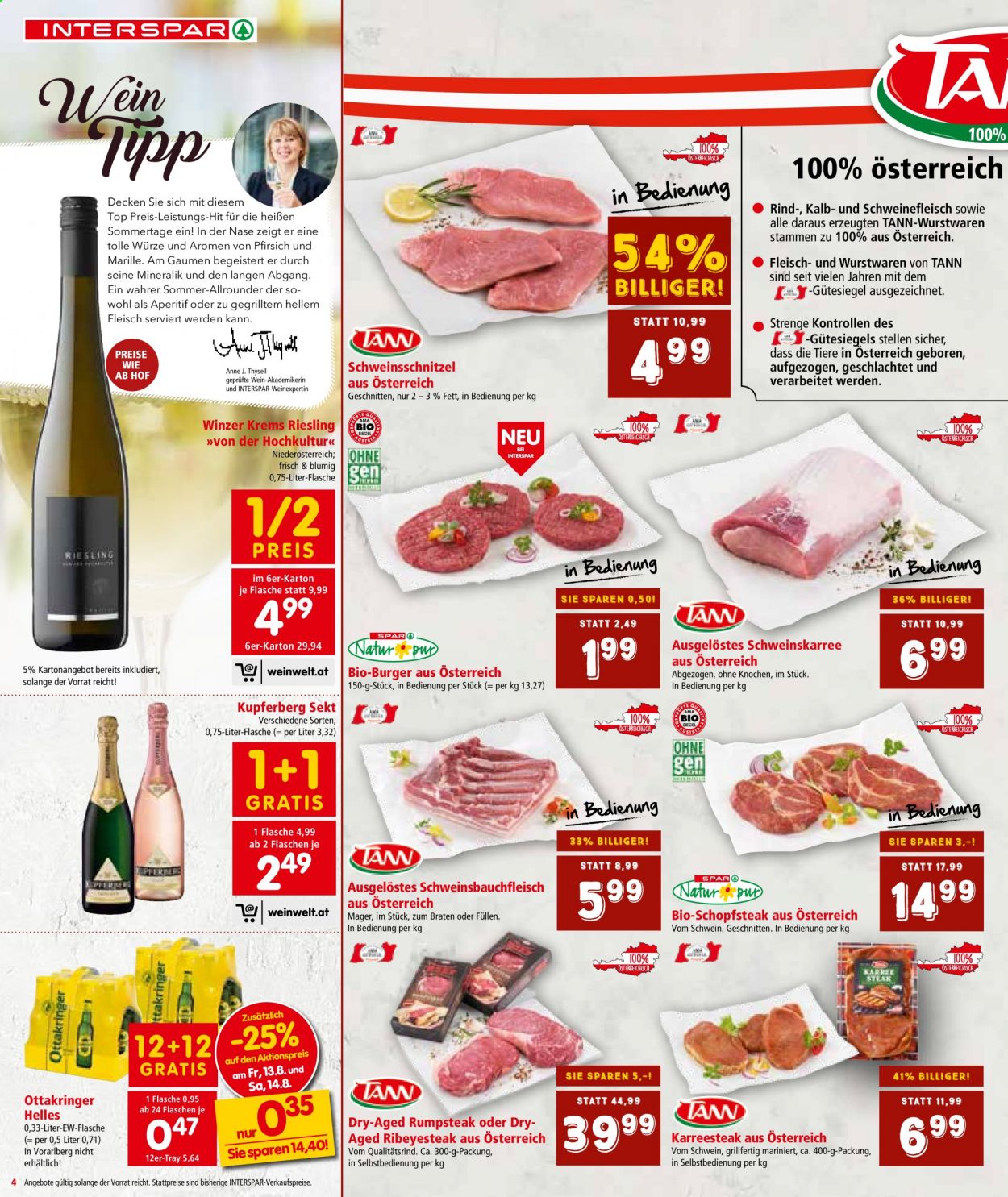 Angebote INTERSPAR - 12.8.2021 - 25.8.2021. Seite 4
