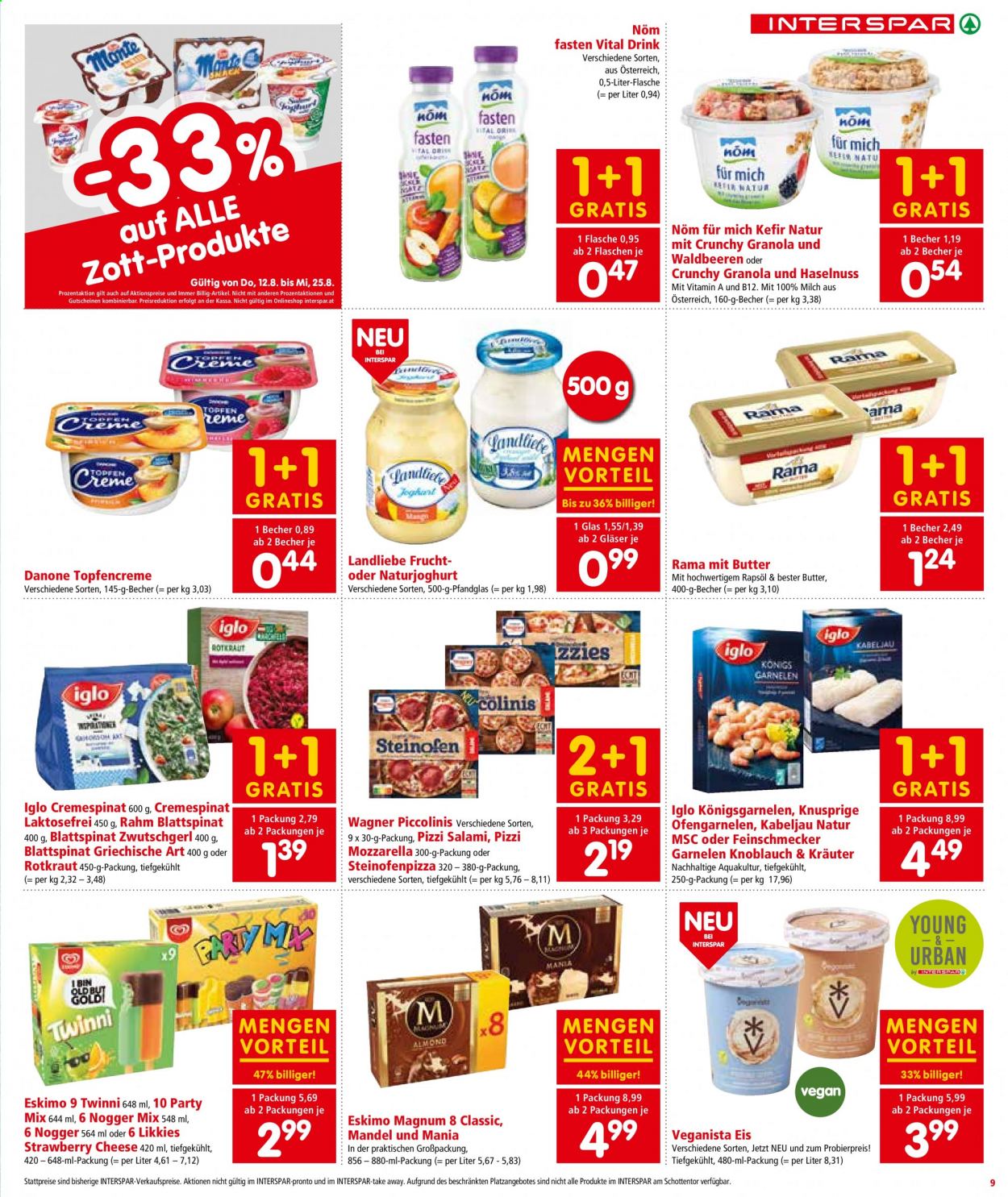Angebote INTERSPAR - 12.8.2021 - 25.8.2021. Seite 9