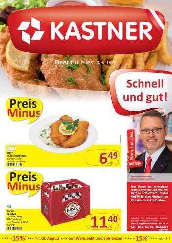 Angebote KASTNER - 16.8.2021 - 28.8.2021.