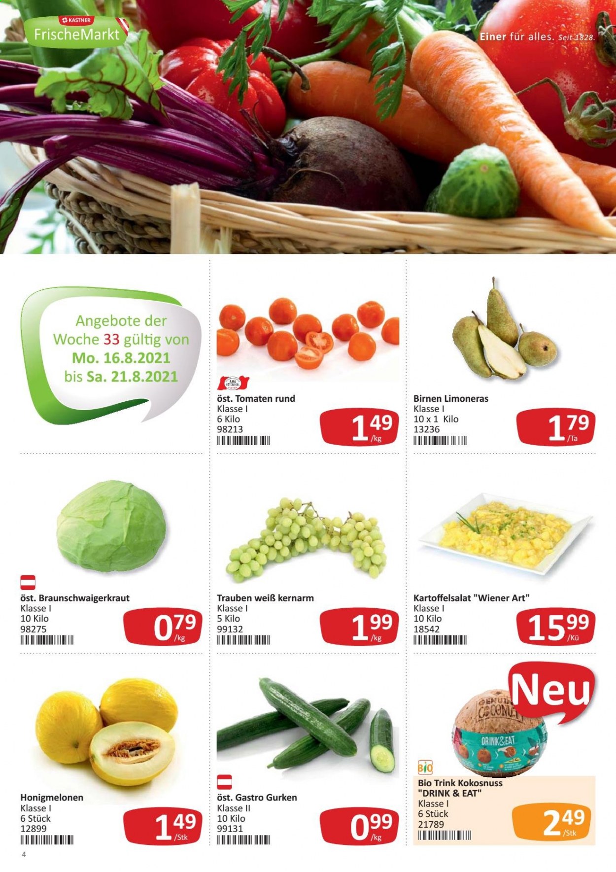 Angebote KASTNER - 16.8.2021 - 28.8.2021. Seite 4