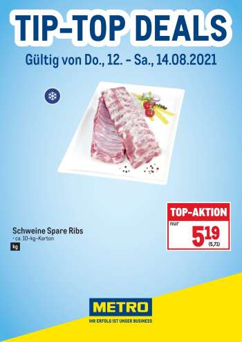 Angebote Metro - 12.8.2021 - 14.8.2021.