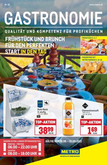 Angebote Metro - 12.8.2021 - 1.9.2021.