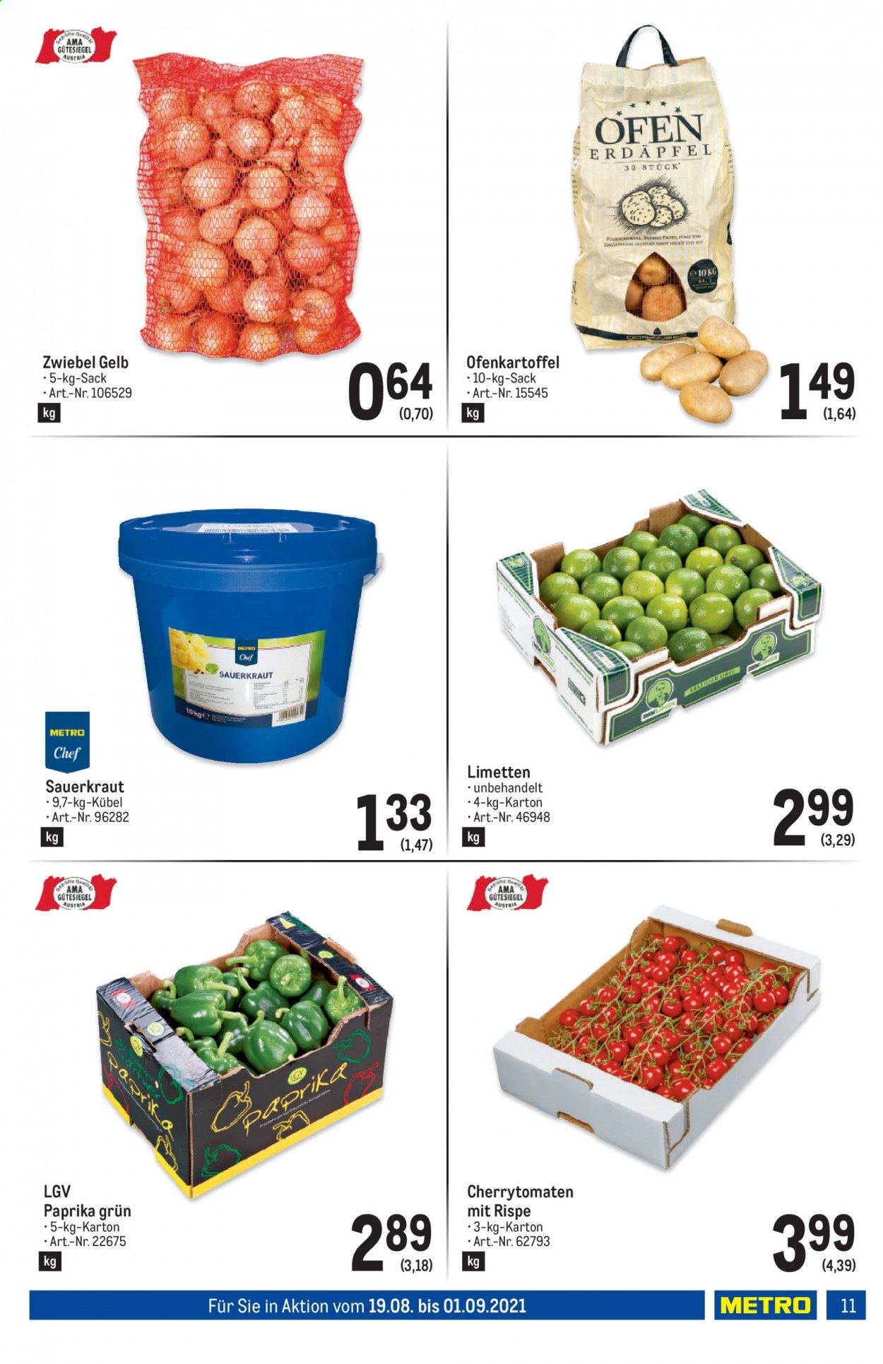 Angebote Metro - 12.8.2021 - 1.9.2021. Seite 11