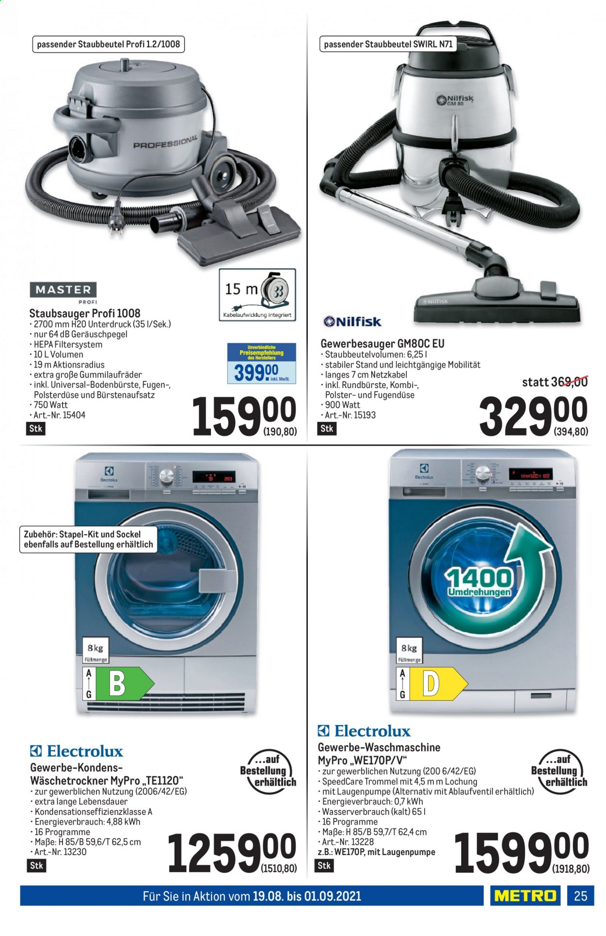 Angebote Metro - 12.8.2021 - 1.9.2021. Seite 25