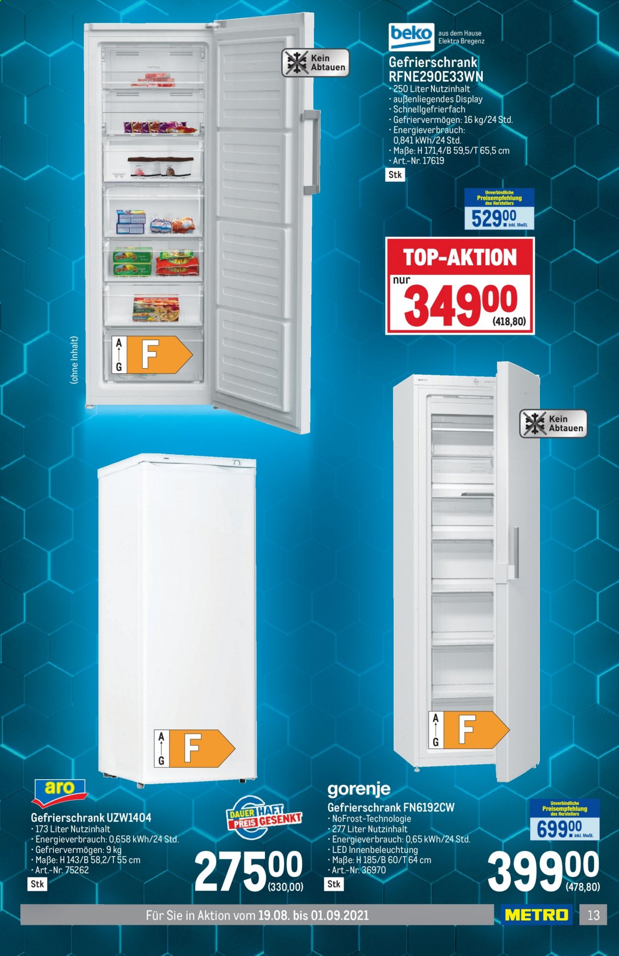Angebote Metro - 19.8.2021 - 1.9.2021. Seite 13