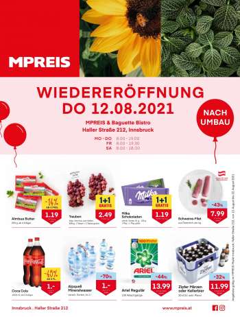 Angebote MPREIS - 12.8.2021 - 22.8.2021.