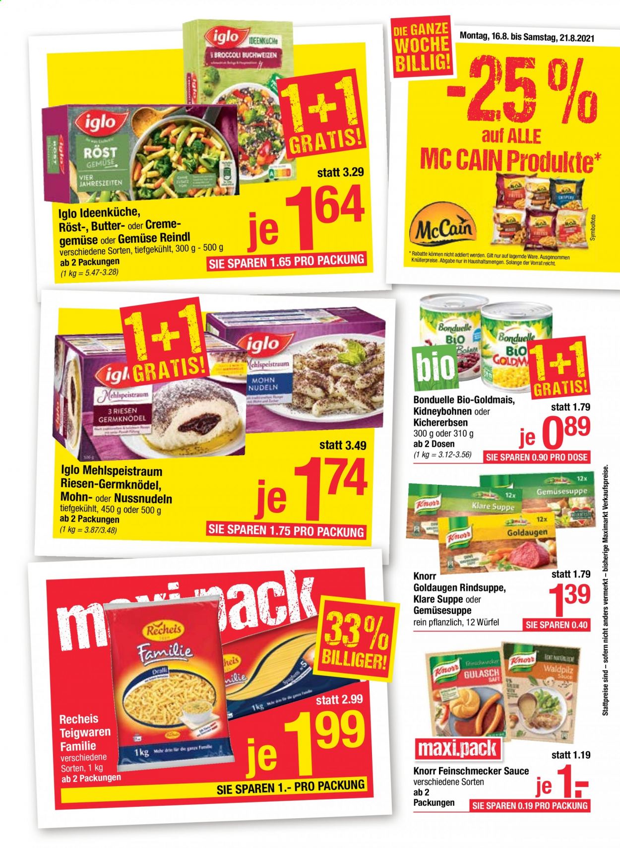 Angebote Maximarkt - 16.8.2021 - 21.8.2021. Seite 11