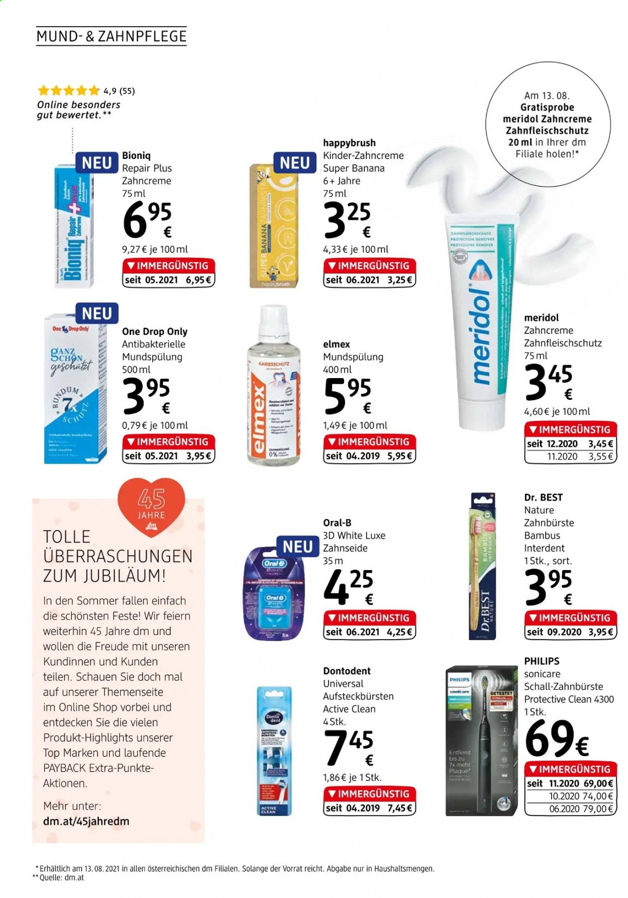 Angebote dm drogerie - 1.8.2021 - 15.9.2021. Seite 20