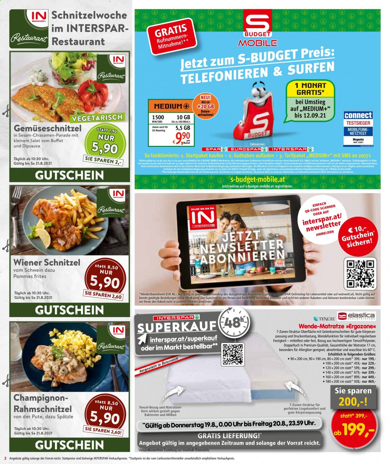 Angebote INTERSPAR - 19.8.2021 - 25.8.2021. Seite 2