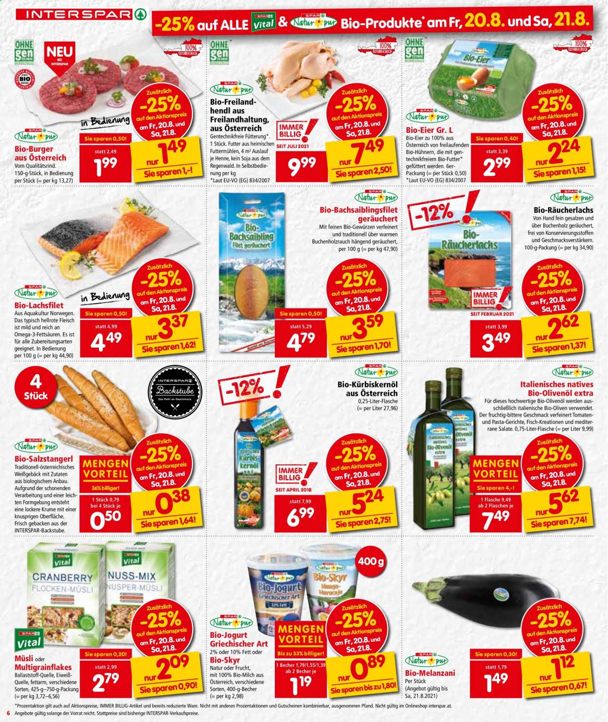 Angebote INTERSPAR - 19.8.2021 - 25.8.2021. Seite 6