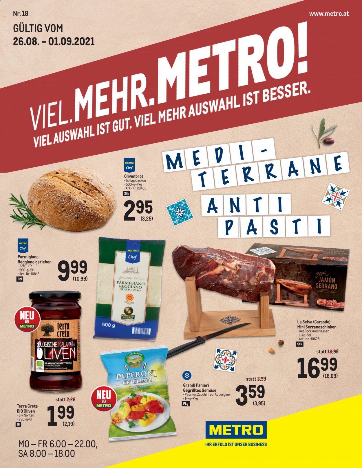 Angebote Metro - 26.8.2021 - 1.9.2021. Seite 1
