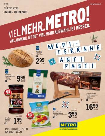 Angebote Metro - 26.8.2021 - 1.9.2021.