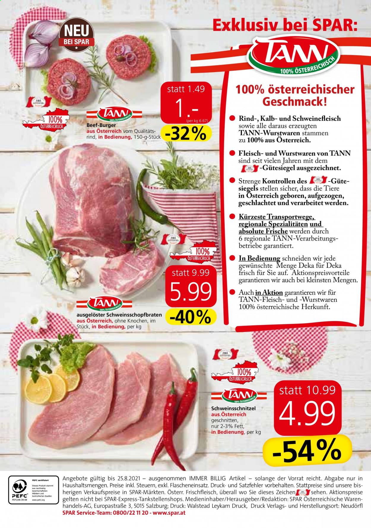 Angebote SPAR - 19.8.2021 - 25.8.2021. Seite 4