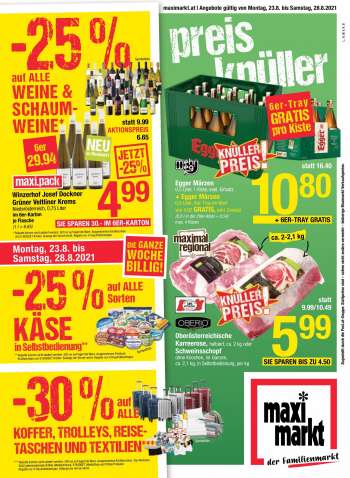 Angebote Maximarkt - 23.8.2021 - 28.8.2021.