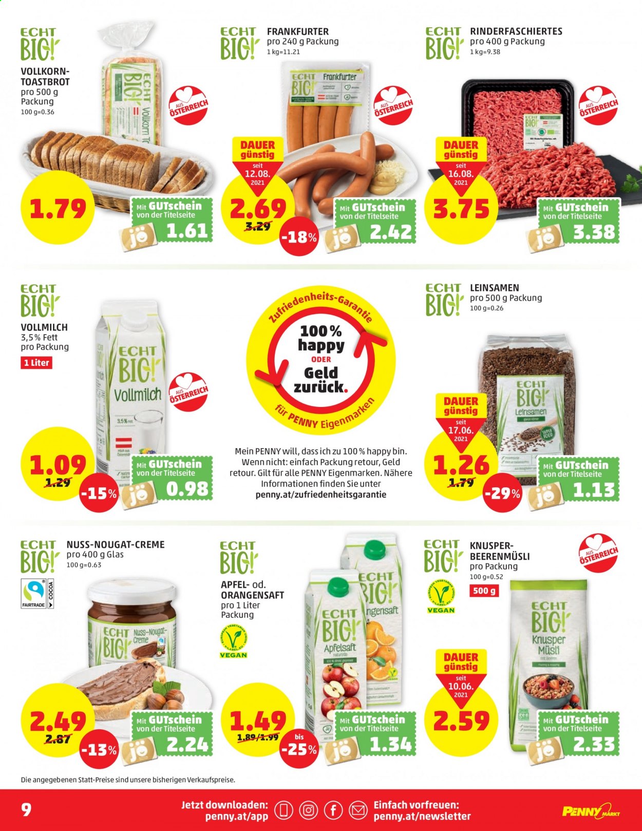 Angebote Penny - 26.8.2021 - 1.9.2021. Seite 9