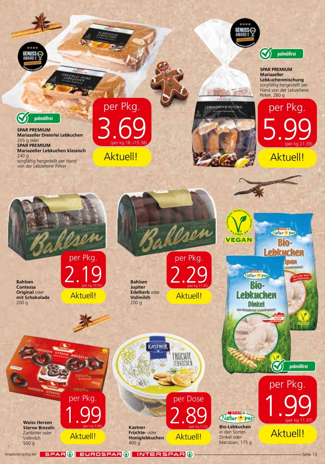 Angebote EUROSPAR - 26.8.2021 - 8.9.2021. Seite 13