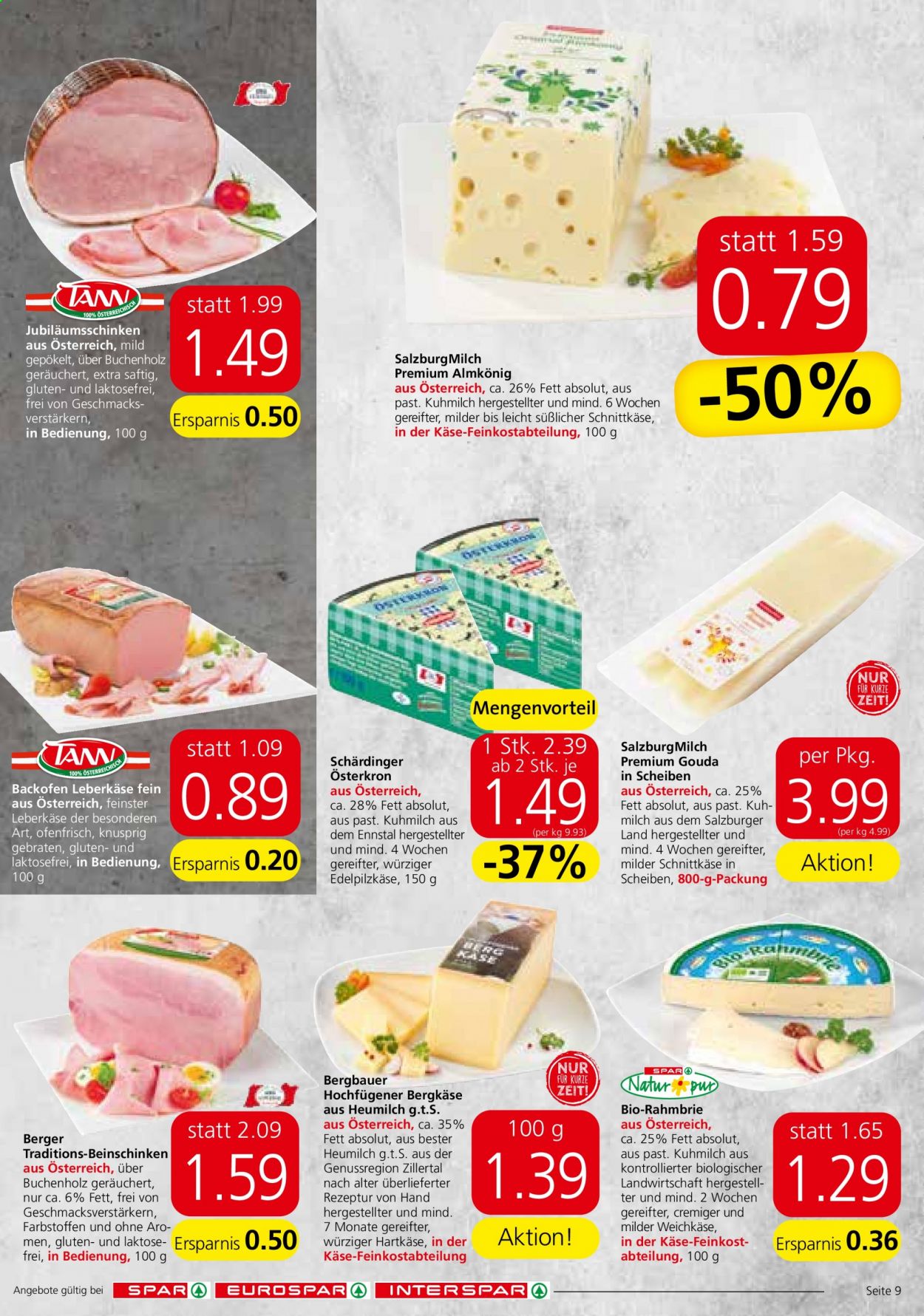 Angebote INTERSPAR - 26.8.2021 - 8.9.2021. Seite 9