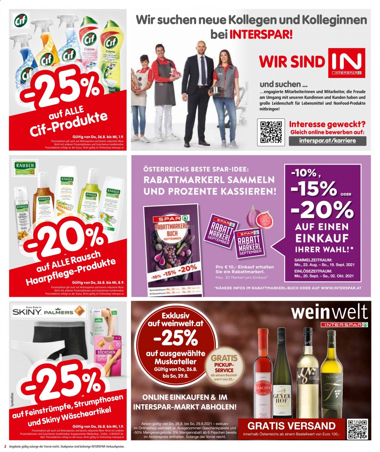 Angebote INTERSPAR - 26.8.2021 - 8.9.2021. Seite 2