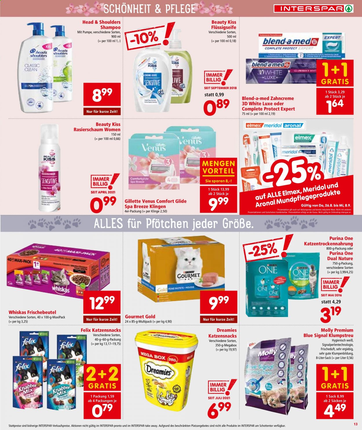 Angebote INTERSPAR - 26.8.2021 - 8.9.2021. Seite 13