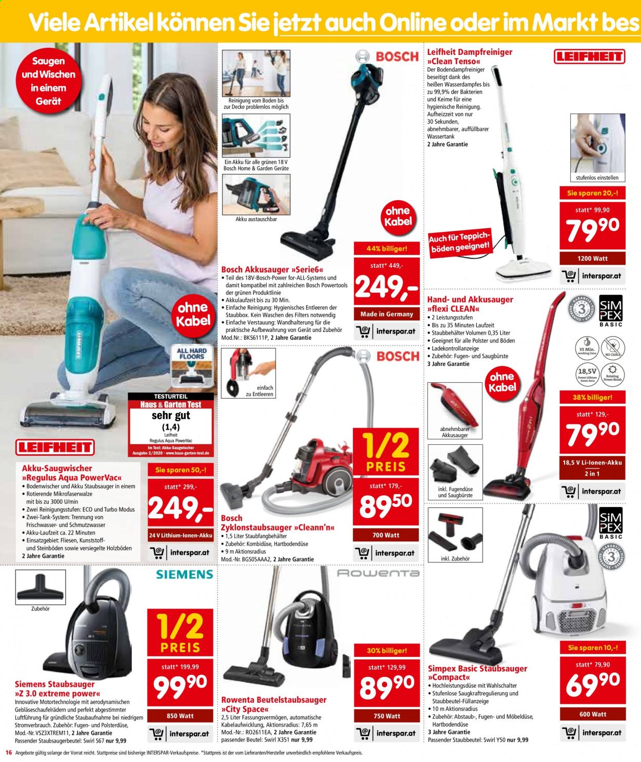 Angebote INTERSPAR - 26.8.2021 - 8.9.2021. Seite 16