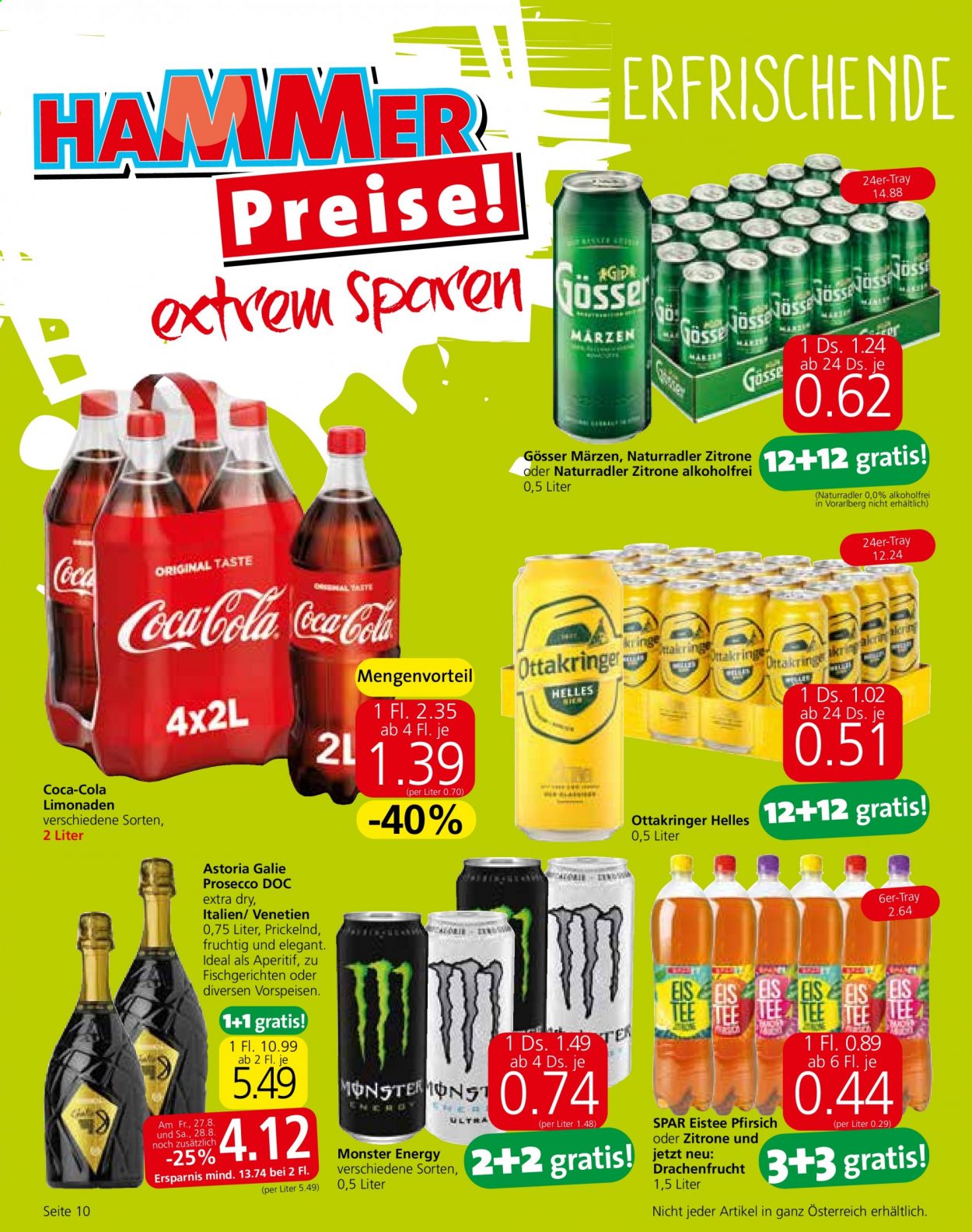 Angebote EUROSPAR - 26.8.2021 - 8.9.2021. Seite 10