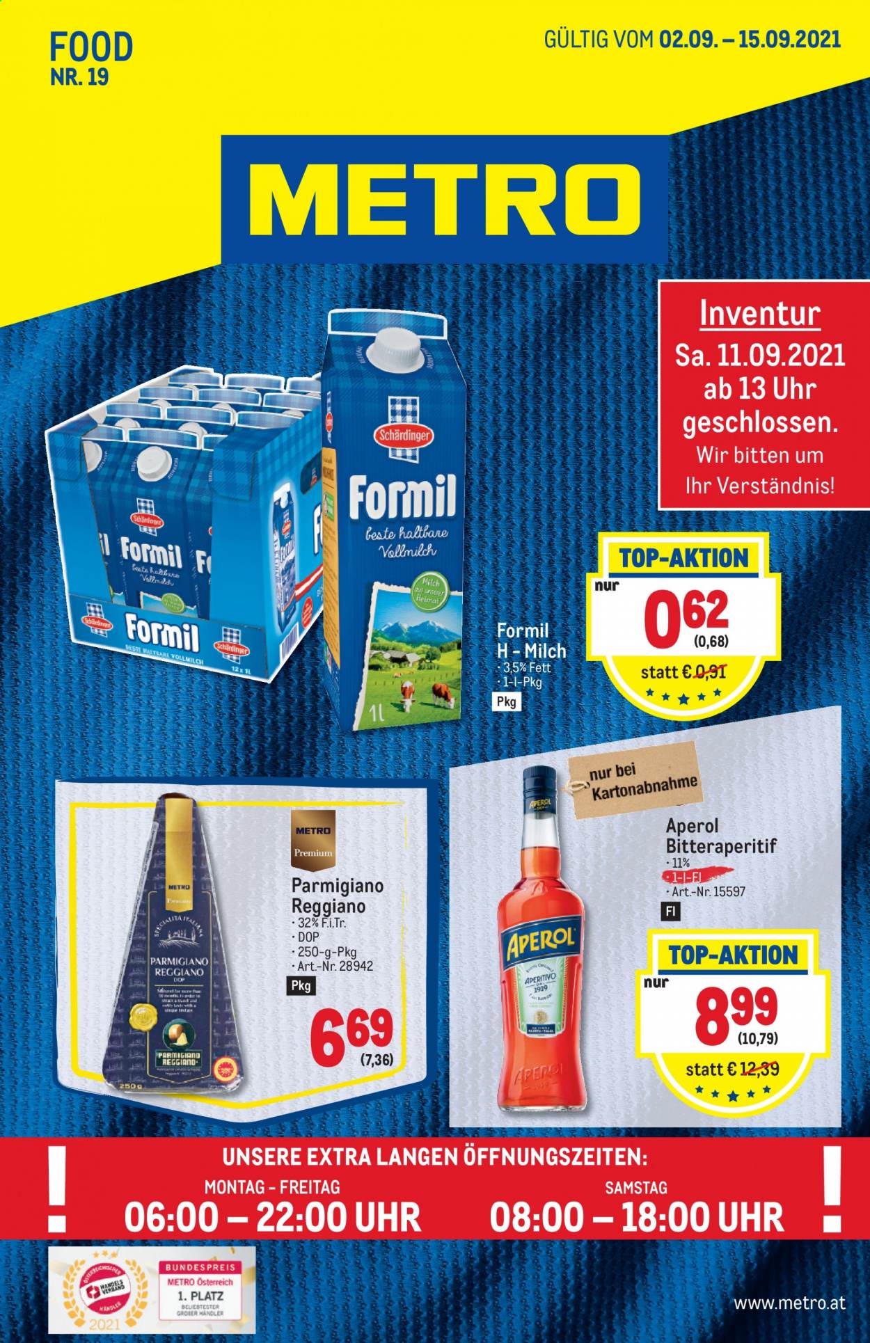 Angebote Metro - 2.9.2021 - 19.9.2021. Seite 1