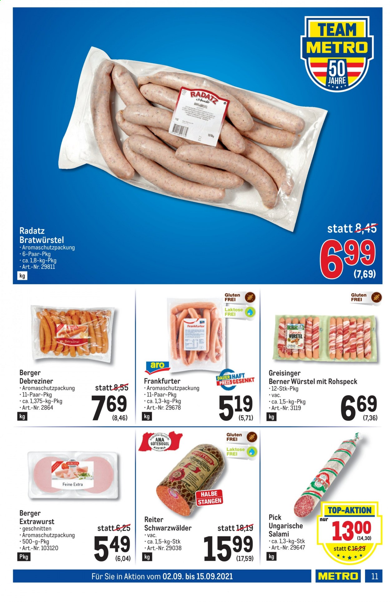Angebote Metro - 2.9.2021 - 19.9.2021. Seite 11