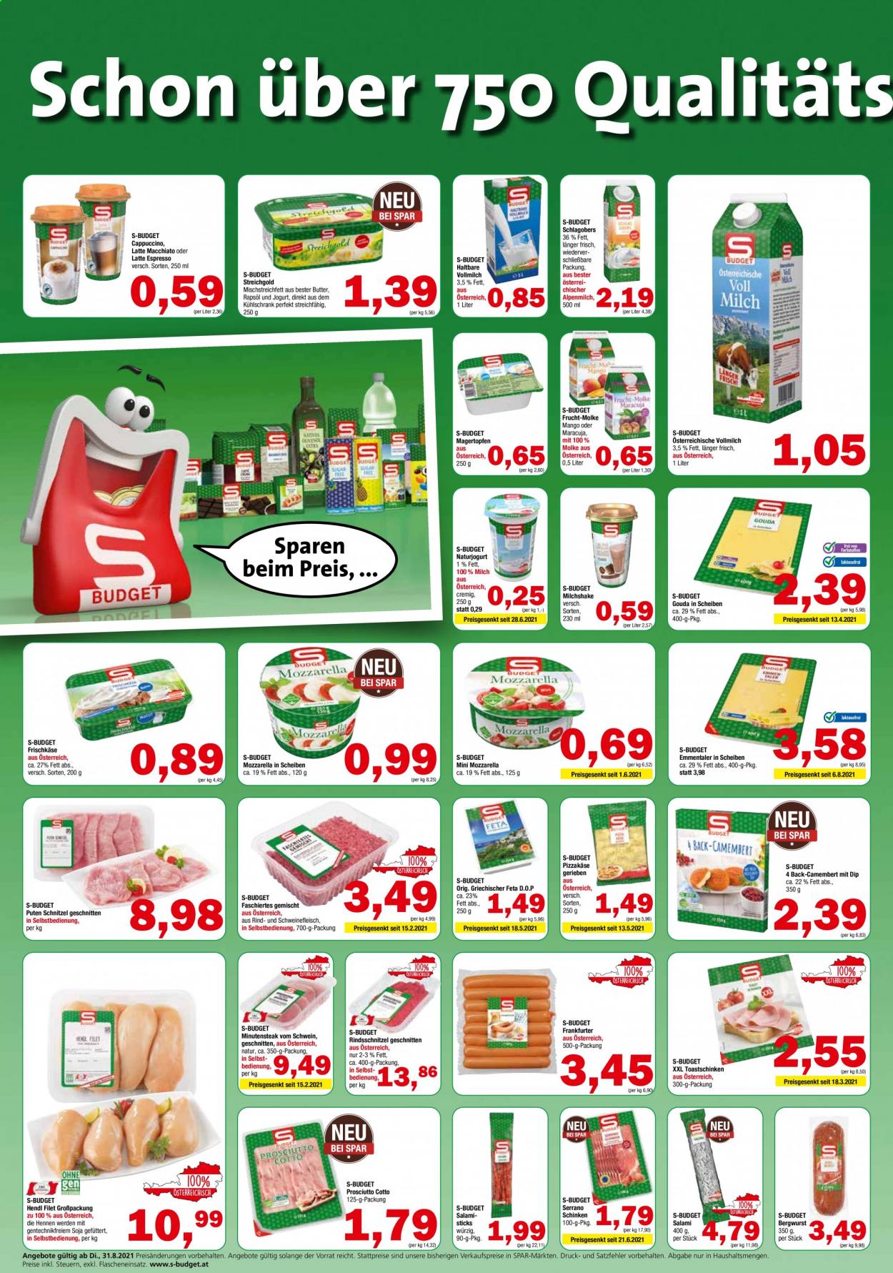 Angebote INTERSPAR - 31.8.2021 - 8.9.2021. Seite 2