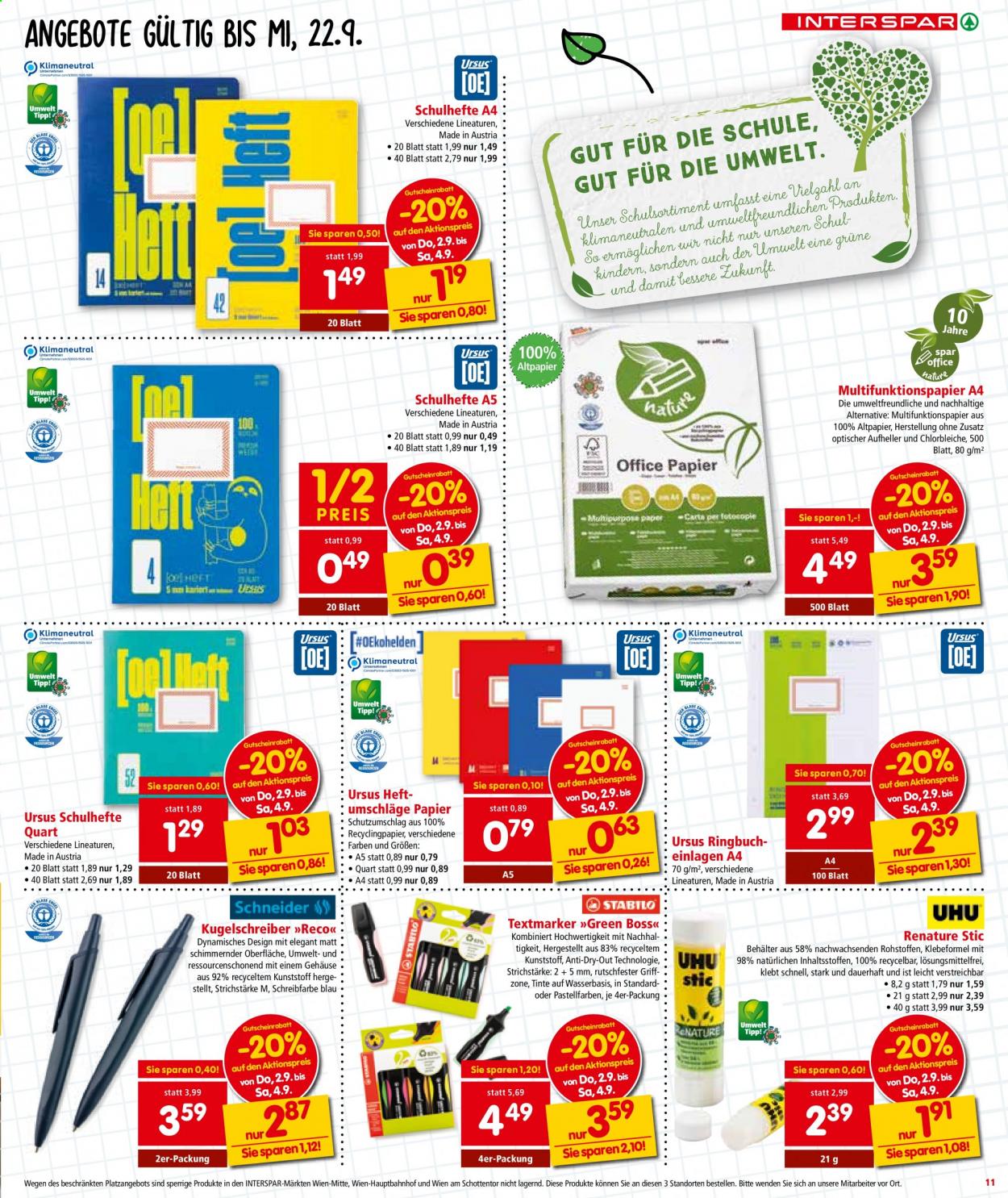 Angebote INTERSPAR - 2.9.2021 - 8.9.2021. Seite 11