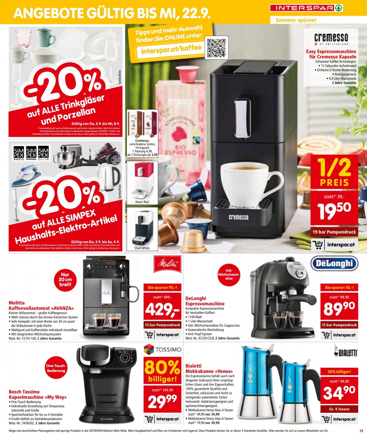 Angebote INTERSPAR - 2.9.2021 - 8.9.2021. Seite 15