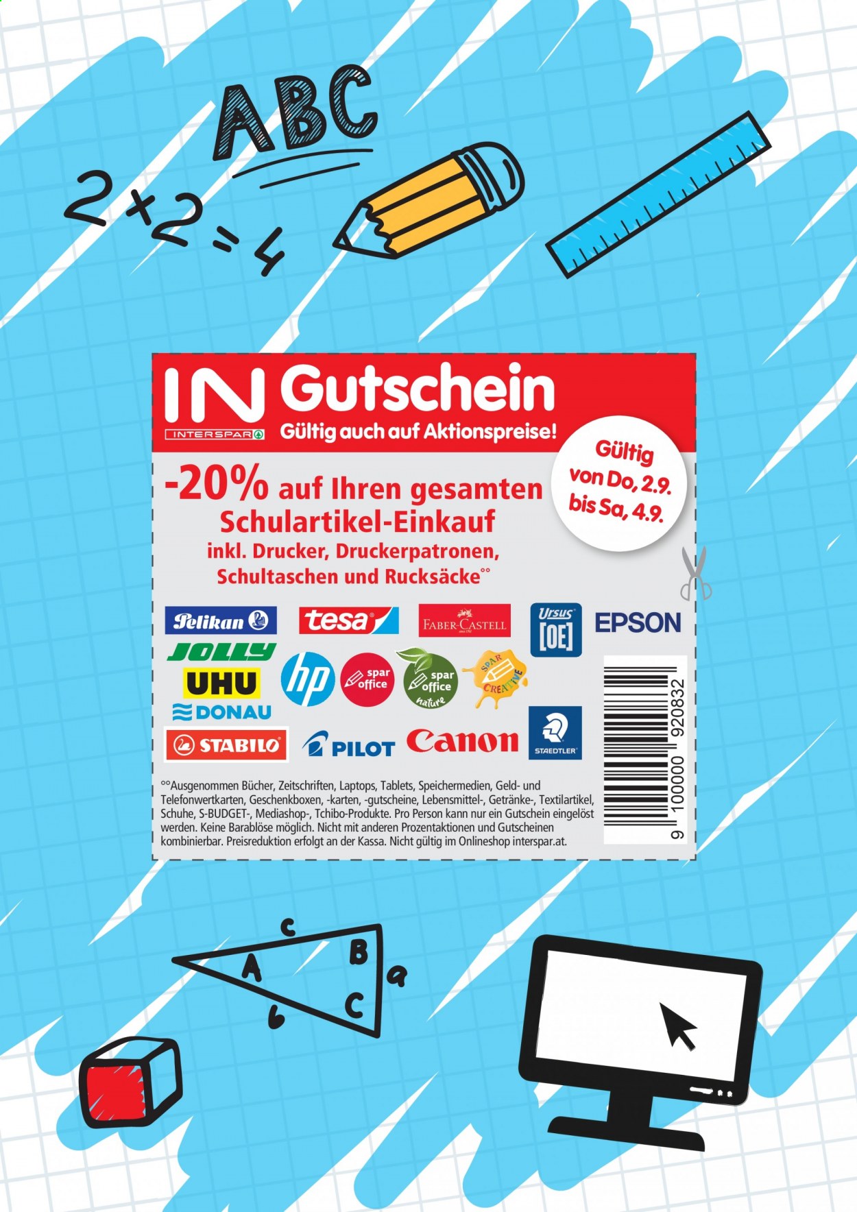 Angebote INTERSPAR - 2.9.2021 - 4.9.2021. Seite 1