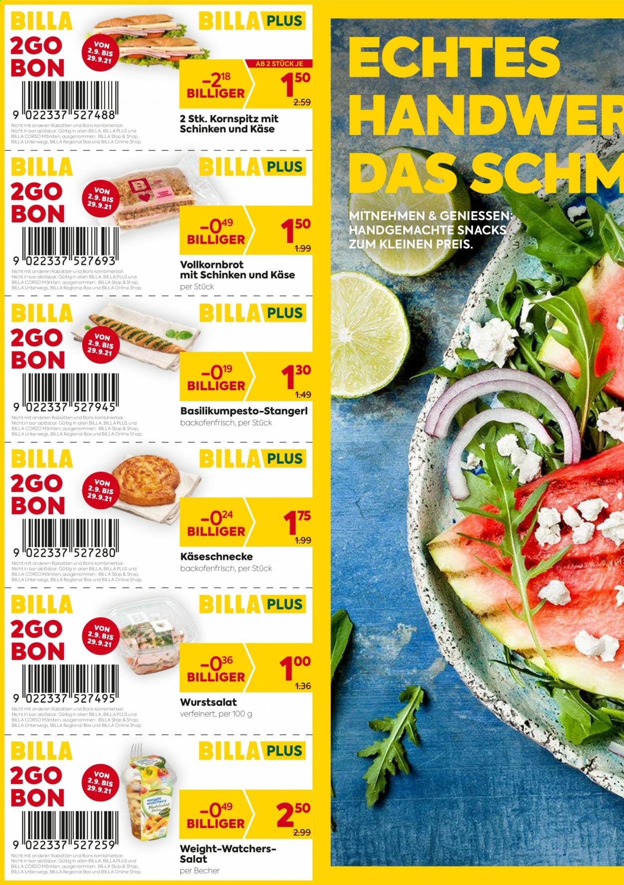 Angebote Billa - 2.9.2021 - 29.9.2021. Seite 2