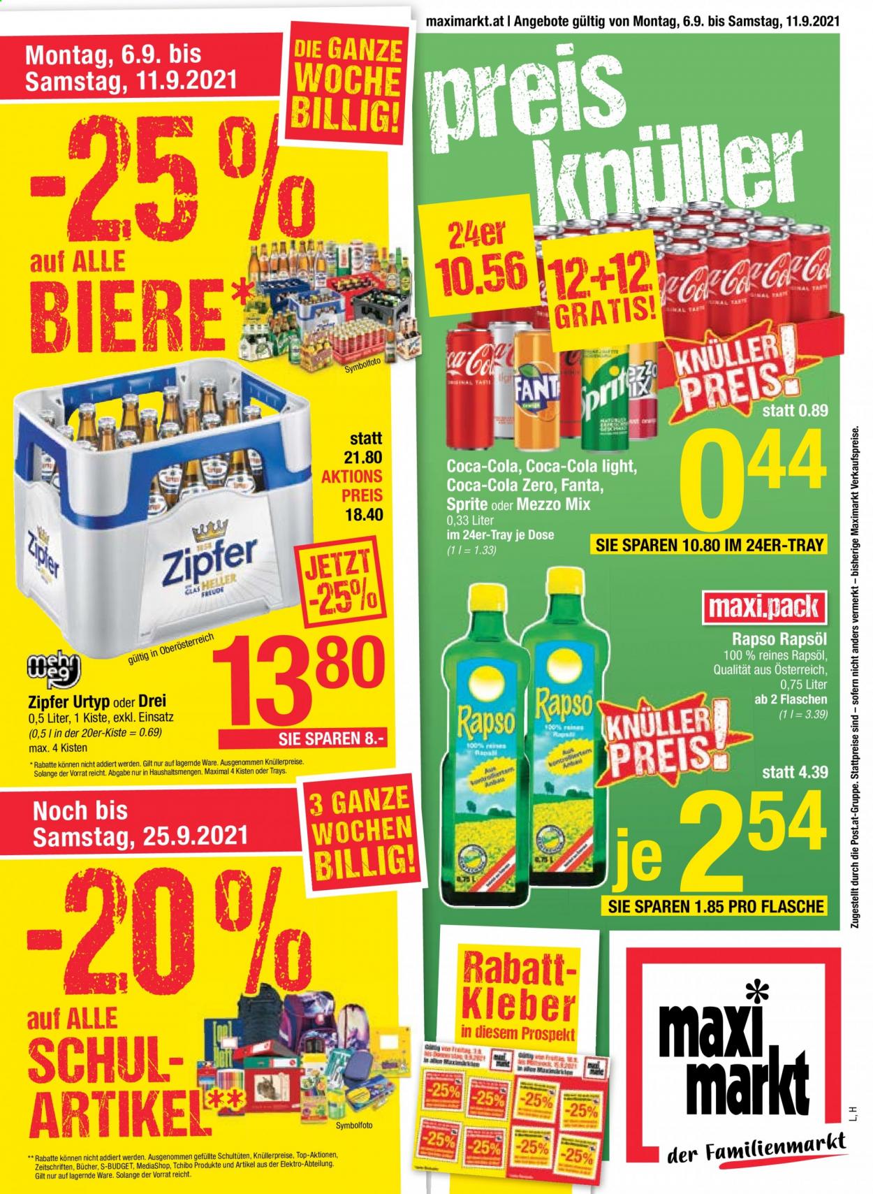 Angebote Maximarkt - 6.9.2021 - 11.9.2021. Seite 1