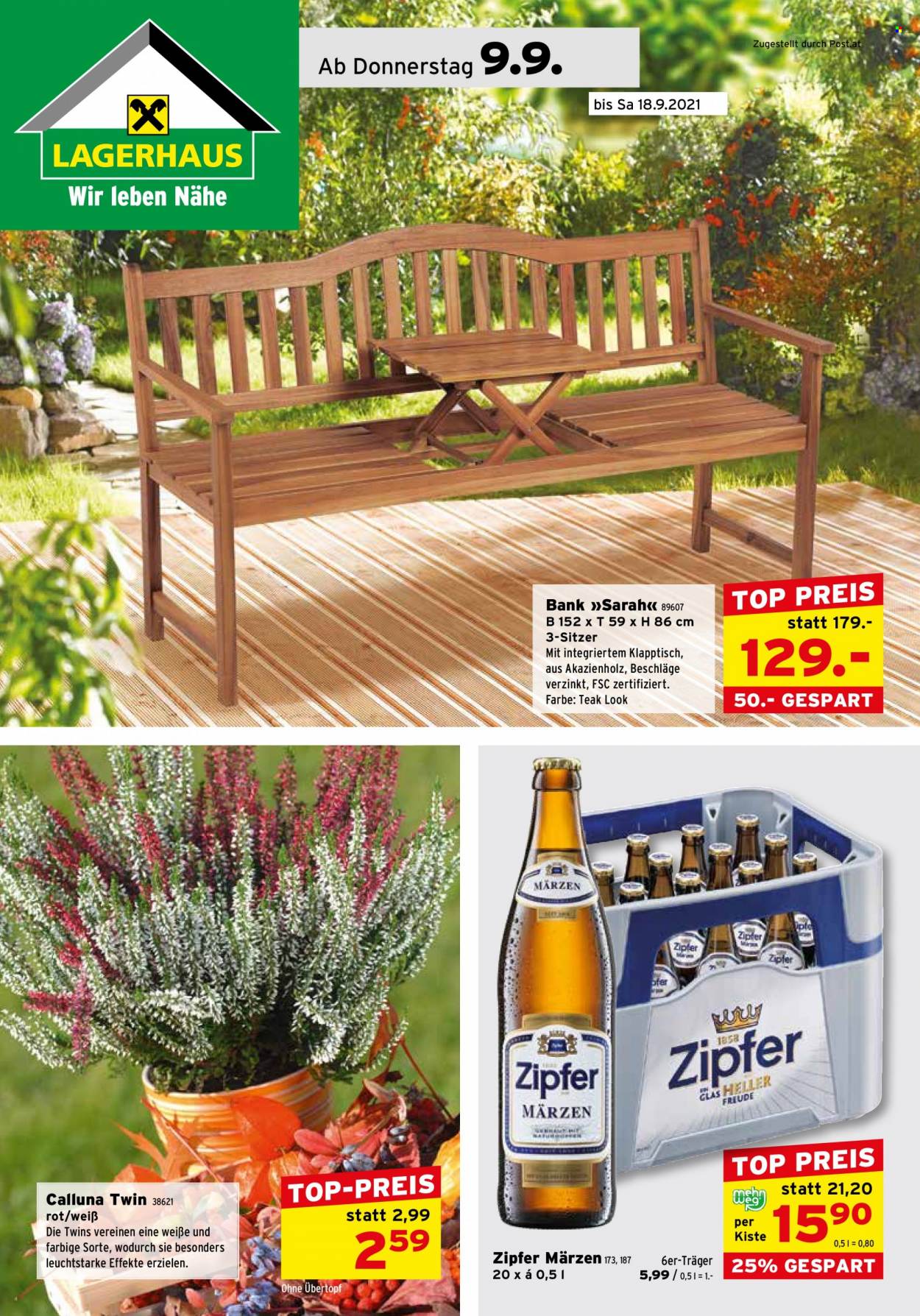 Angebote Lagerhaus - 9.9.2021 - 18.9.2021. Seite 1