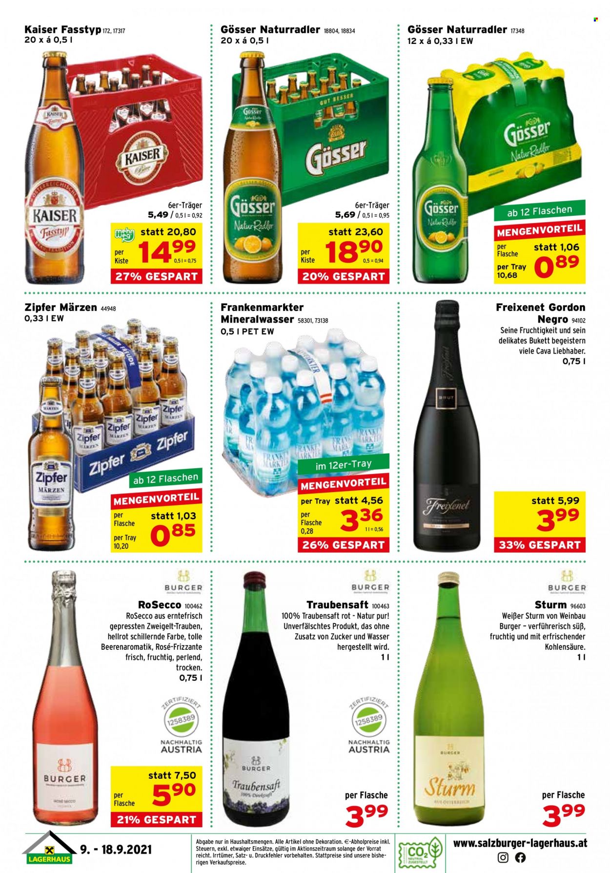 Angebote Lagerhaus - 9.9.2021 - 18.9.2021. Seite 16