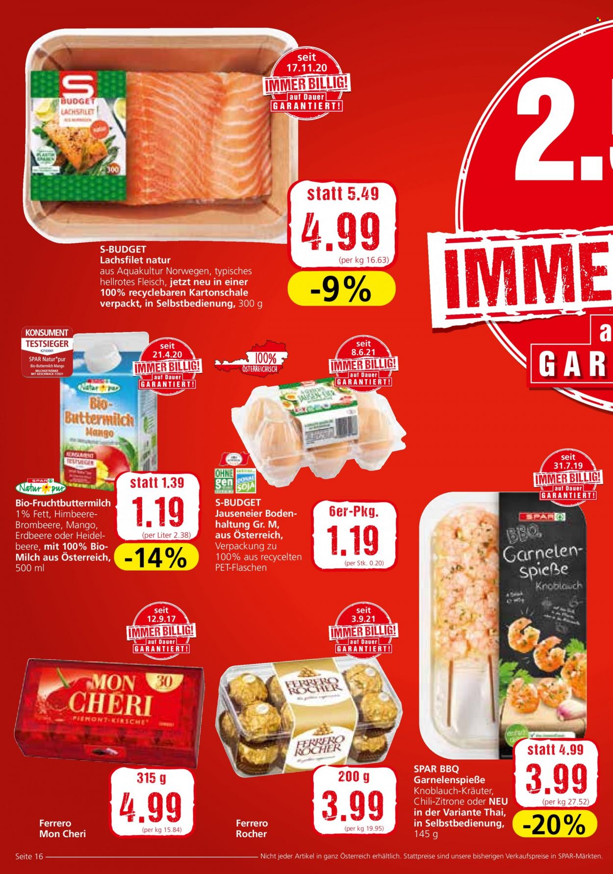 Angebote SPAR - 9.9.2021 - 22.9.2021. Seite 16