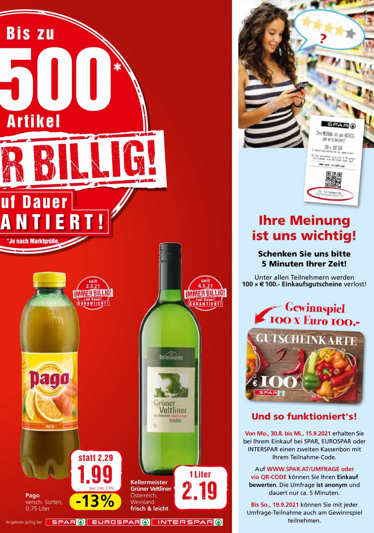 Angebote SPAR - 9.9.2021 - 22.9.2021. Seite 17