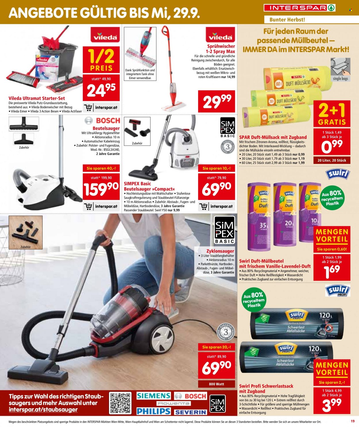 Angebote INTERSPAR - 9.9.2021 - 22.9.2021. Seite 19