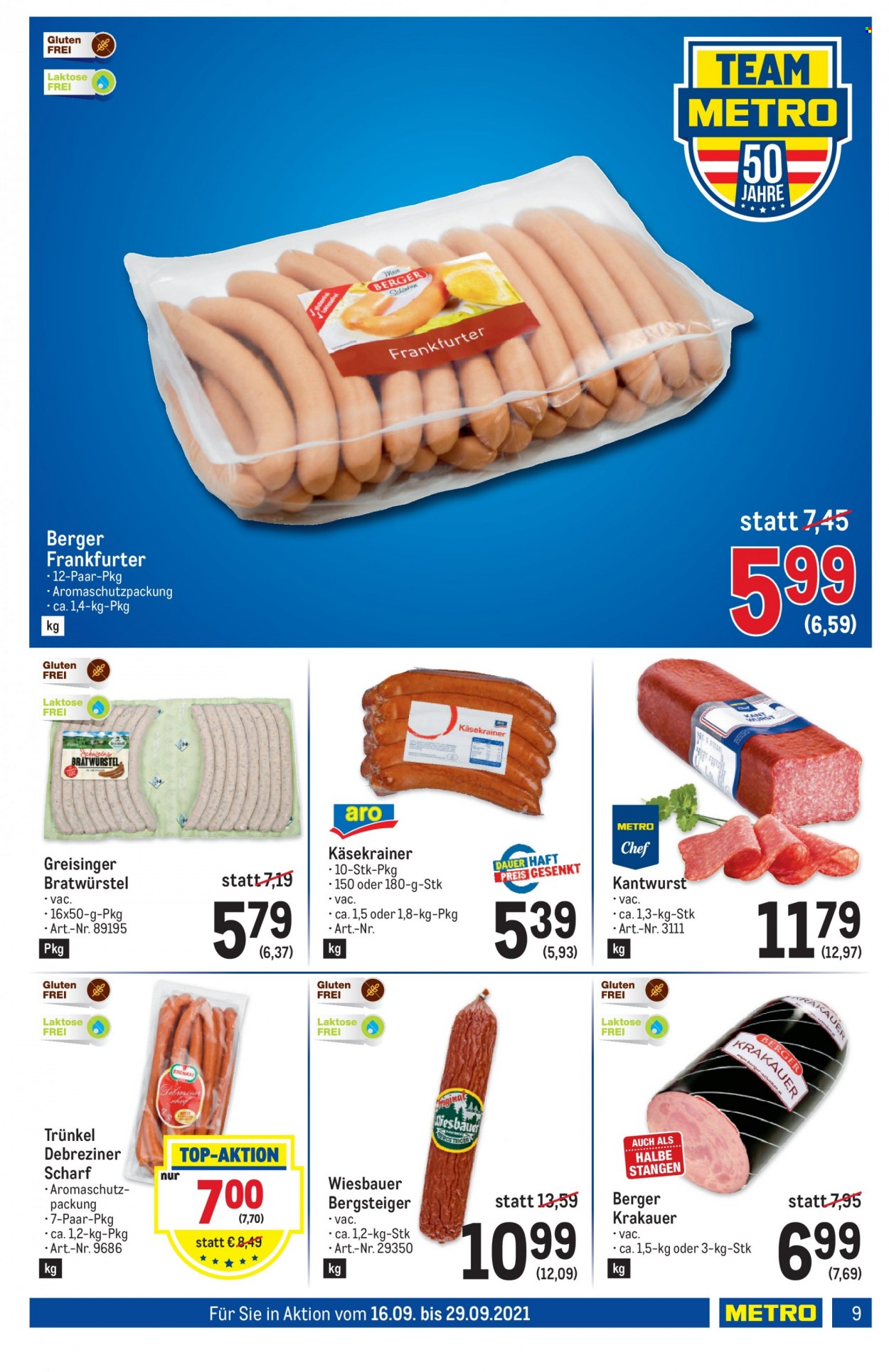 Angebote Metro - 16.9.2021 - 29.9.2021. Seite 9