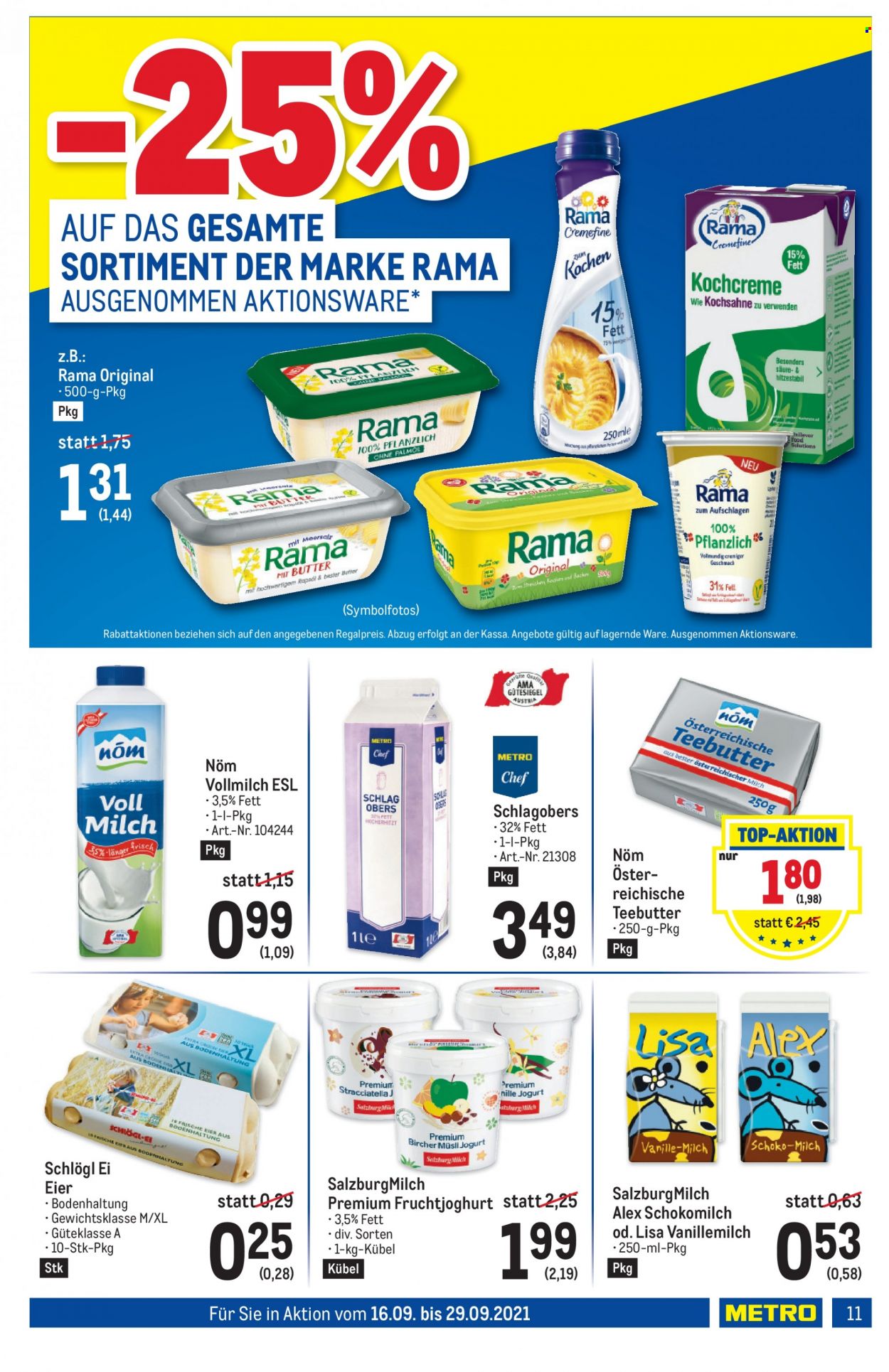 Angebote Metro - 16.9.2021 - 29.9.2021. Seite 11