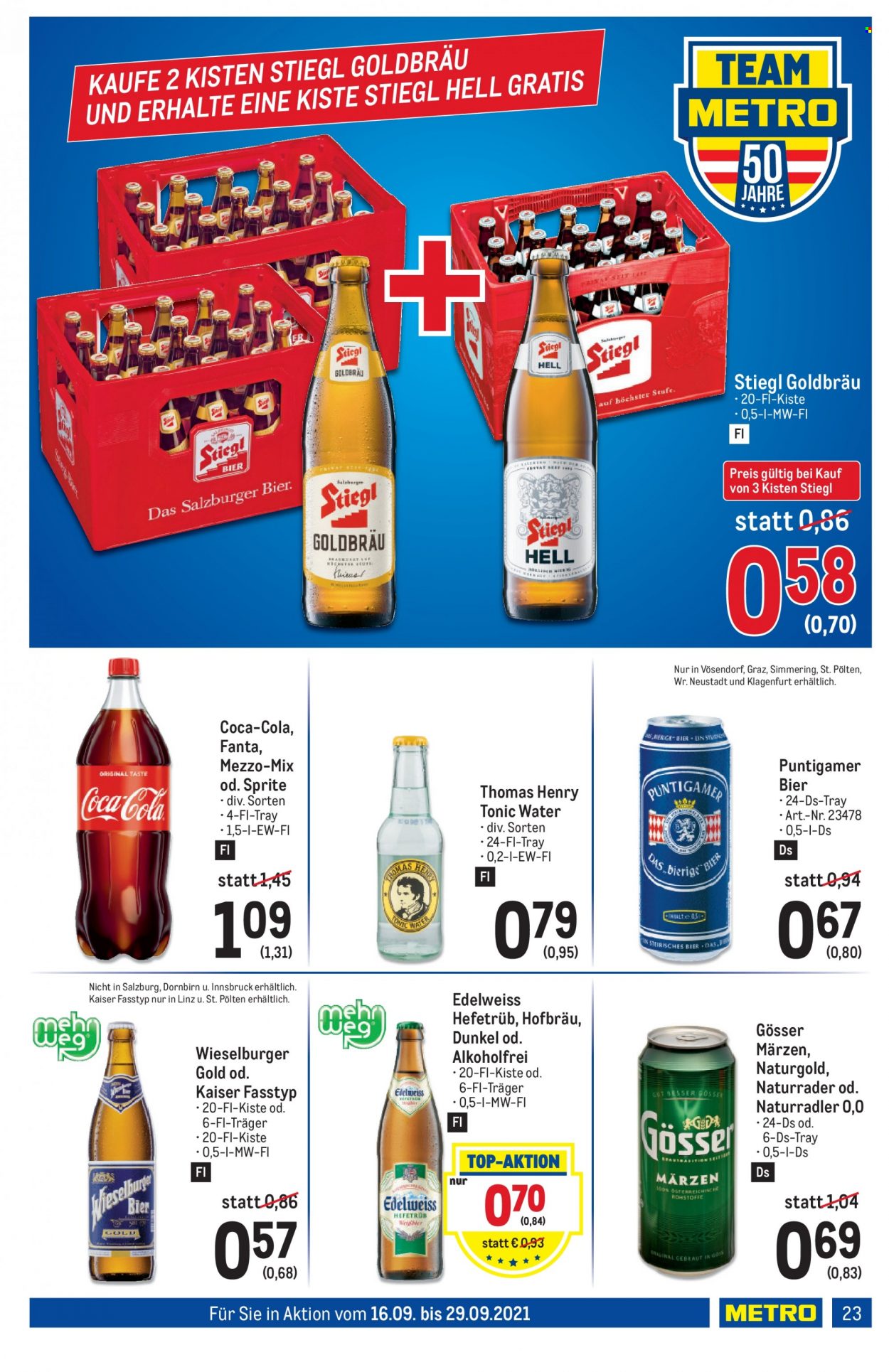 Angebote Metro - 16.9.2021 - 29.9.2021. Seite 23
