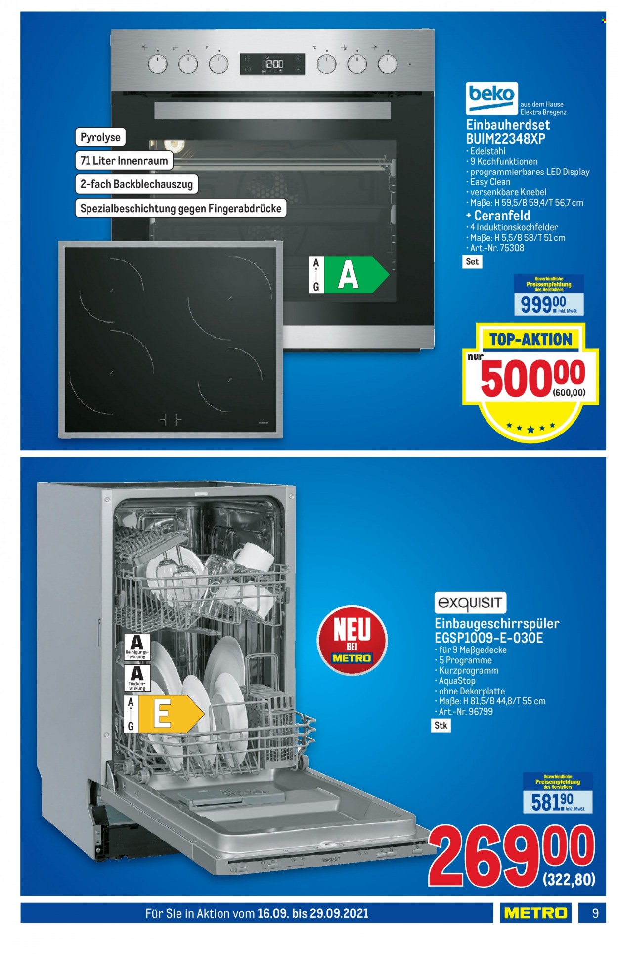 Angebote Metro - 16.9.2021 - 29.9.2021. Seite 9