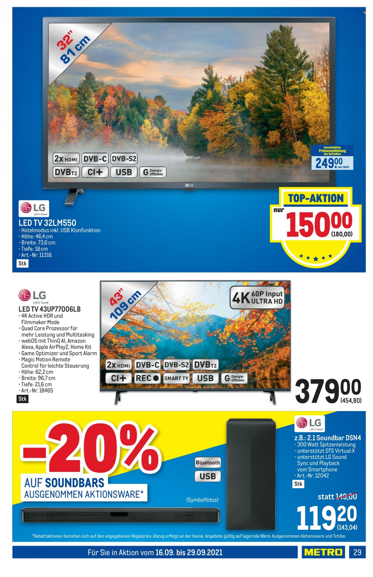 Angebote Metro - 16.9.2021 - 29.9.2021. Seite 29
