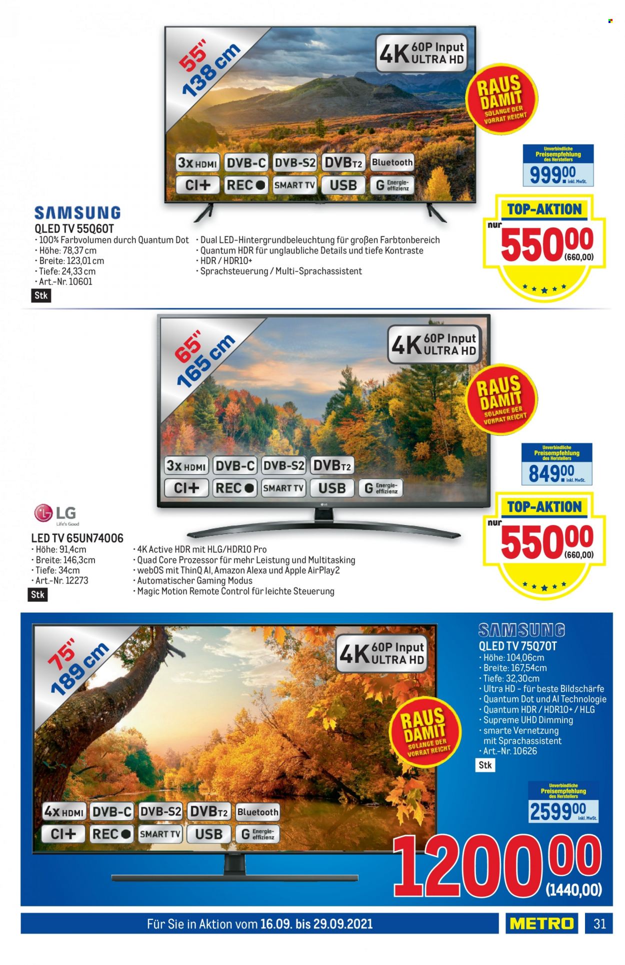 Angebote Metro - 16.9.2021 - 29.9.2021. Seite 31