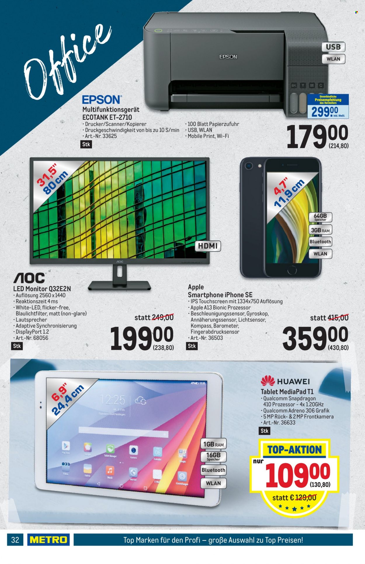 Angebote Metro - 16.9.2021 - 29.9.2021. Seite 32