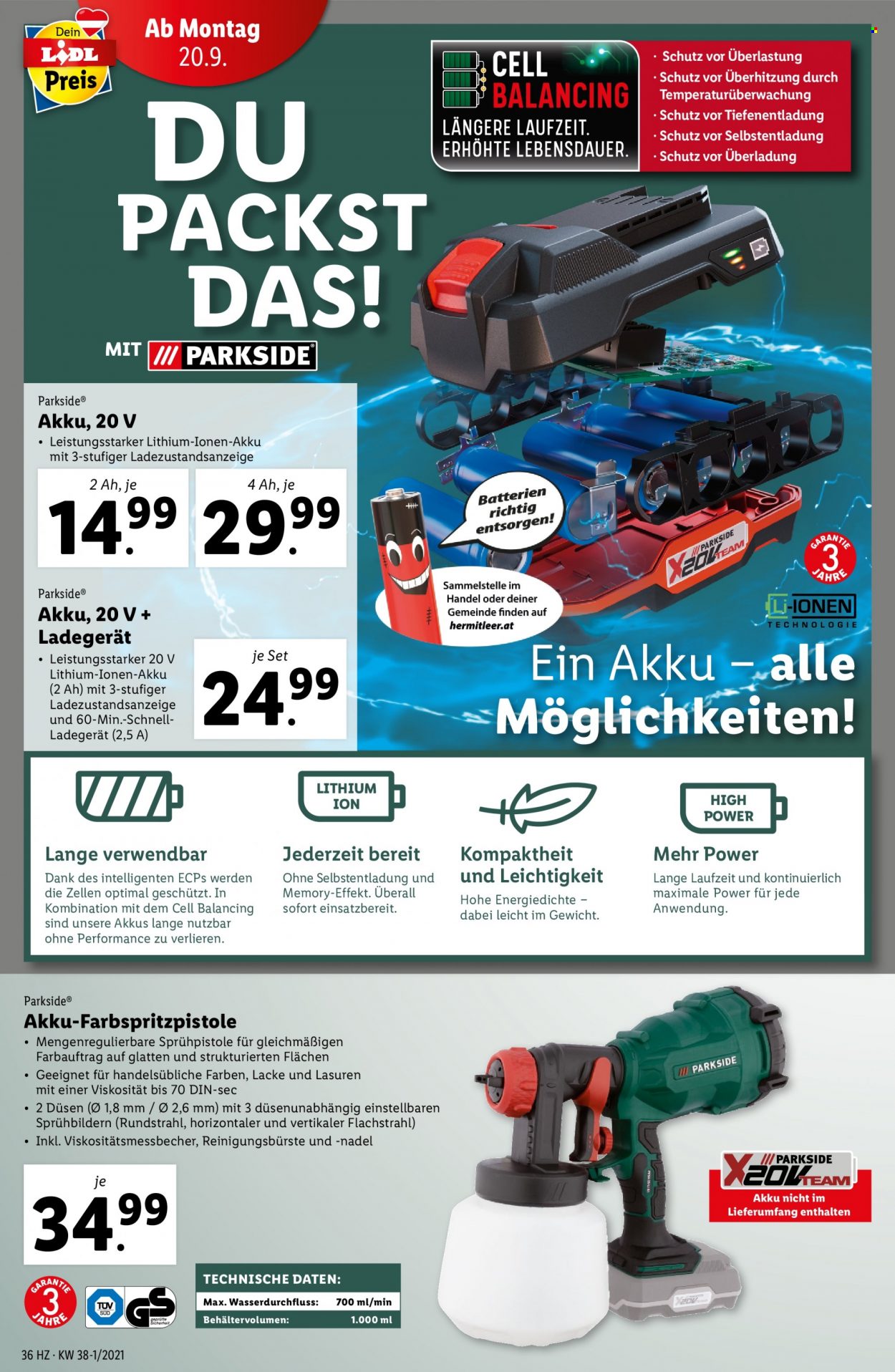Angebote Lidl - 16.9.2021 - 22.9.2021. Seite 36