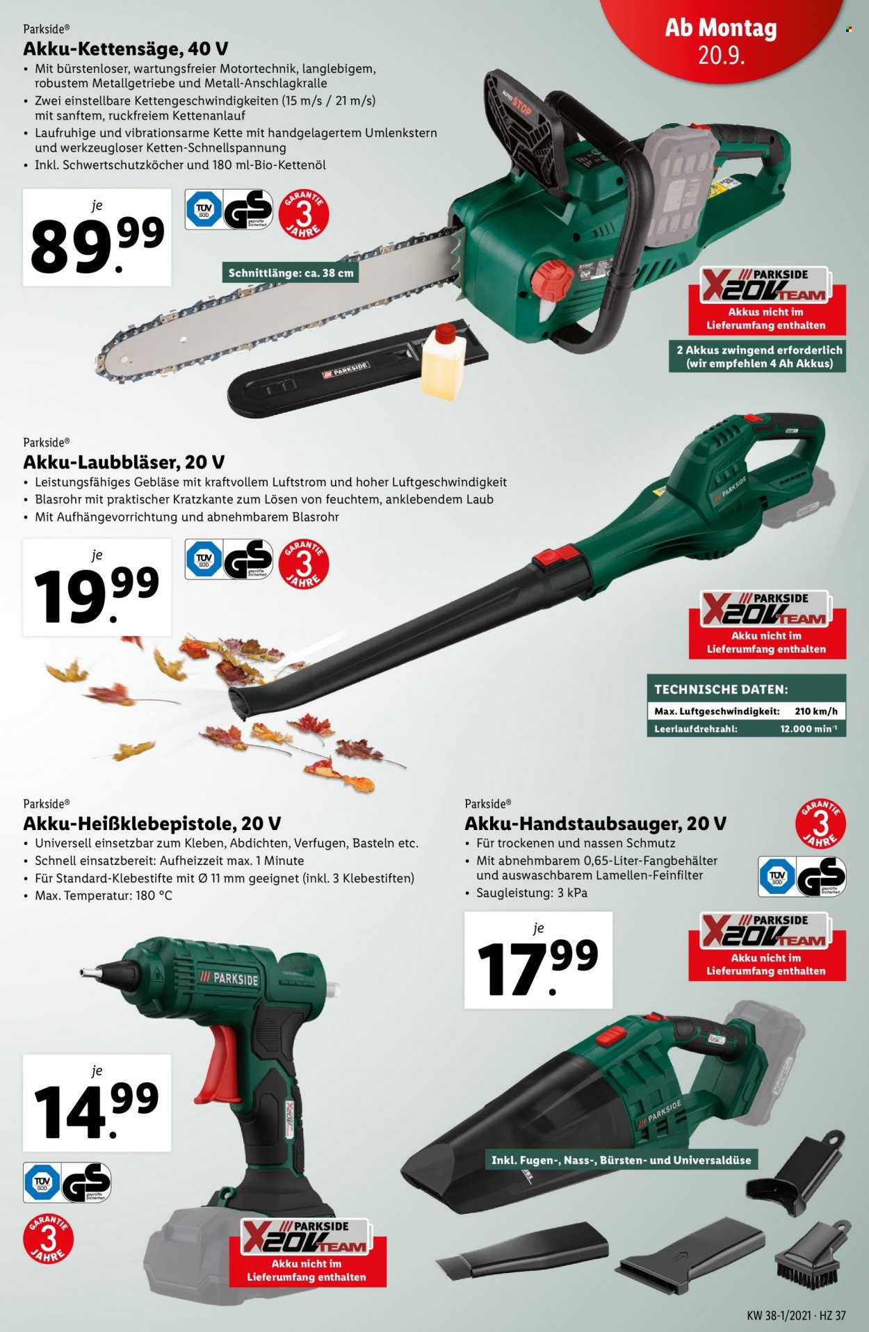 Angebote Lidl - 16.9.2021 - 22.9.2021. Seite 37