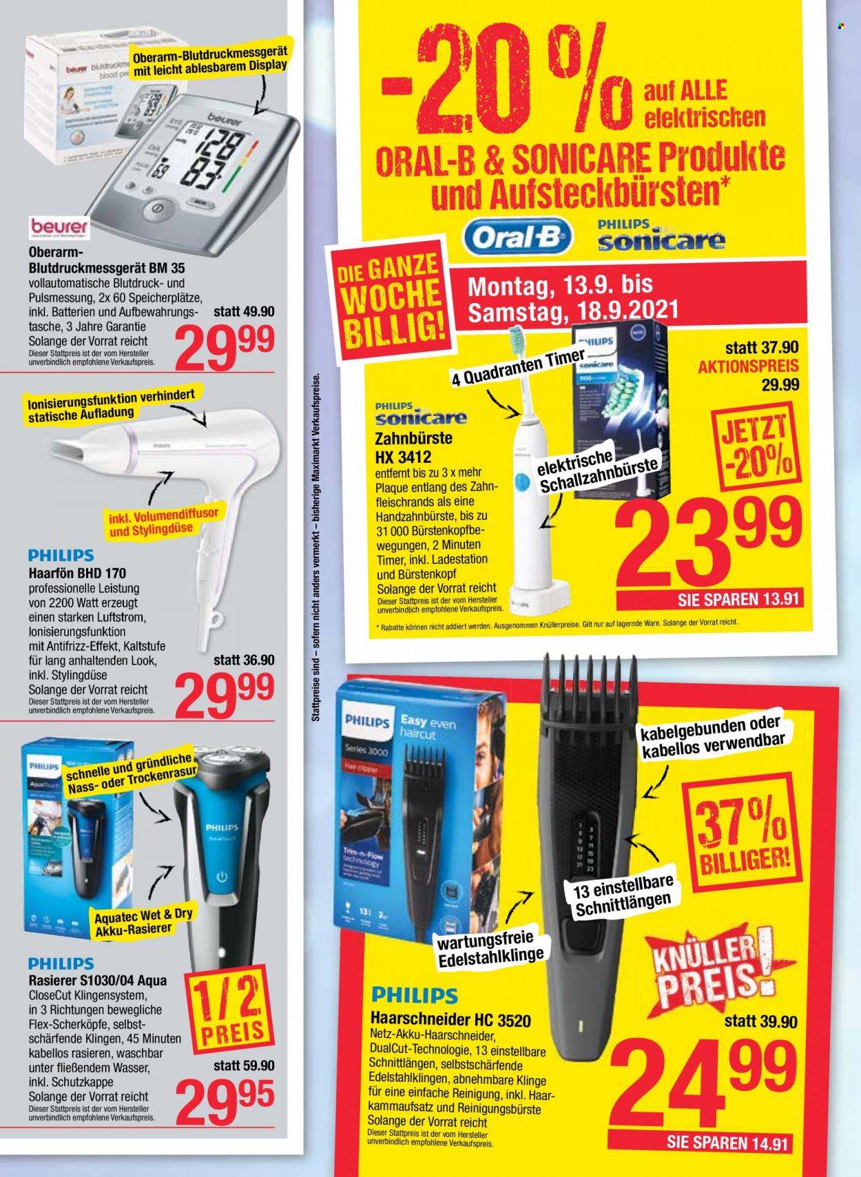 Angebote Maximarkt - 13.9.2021 - 18.9.2021. Seite 18